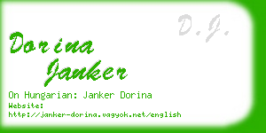 dorina janker business card